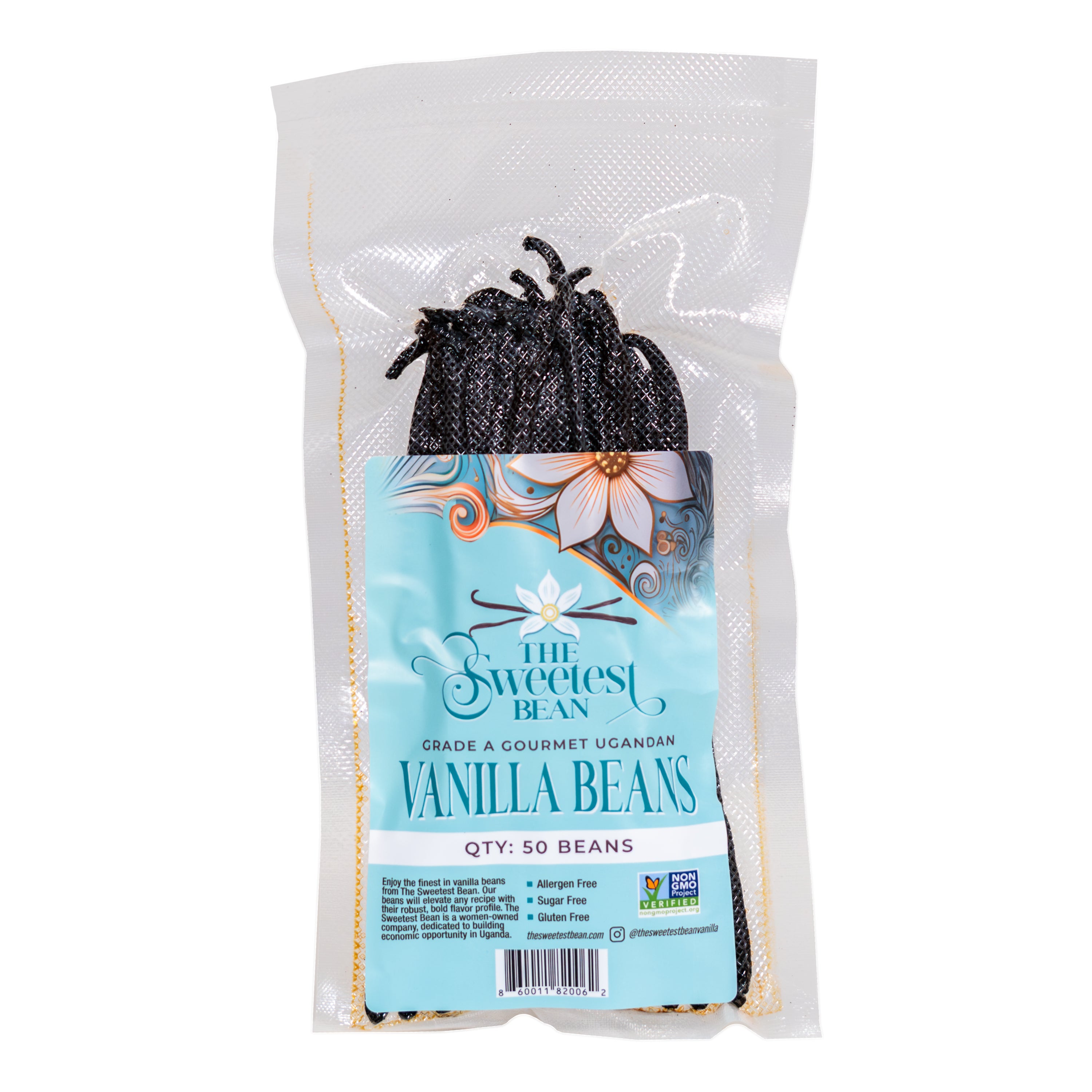 Package of 50 Gourmet Grade-A Ugandan Vanilla Beans