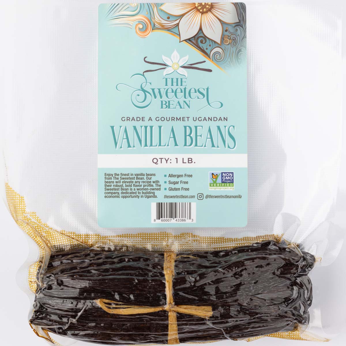 1 lb. Gourmet Grade-A Ugandan Vanilla Beans
